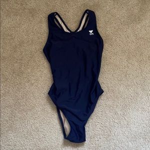 TYR Navy Sport One-Piece women’s Swimsuit